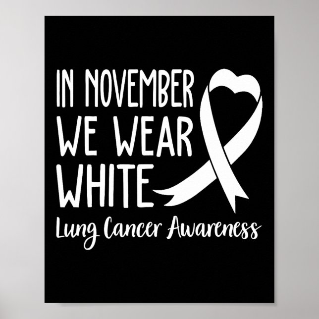 Póster En Noviembre Vivimos Conciencia Sobre El Cáncer De (Frente)