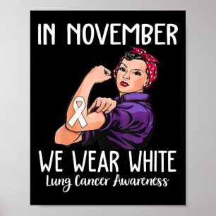 Póster En Noviembre Vivimos Conciencia Sobre El Cáncer De
