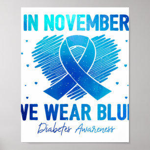 Póster En Noviembre Vivimos Gnomes Azules Sensibilización