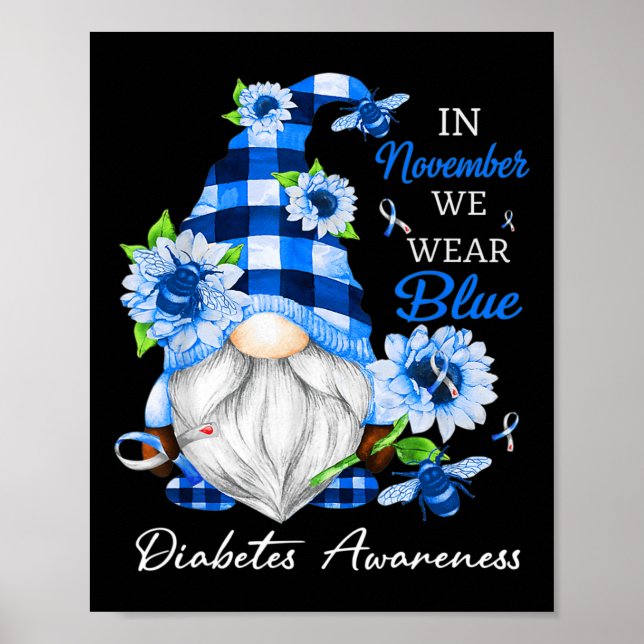 Póster En Noviembre Vivimos La Conciencia Sobre La Diabet (Frente)