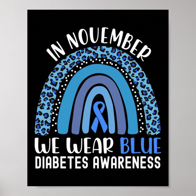 Póster En Noviembre Vivimos La Conciencia Sobre La Diabet (Frente)