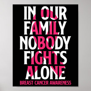 Póster En nuestra familia nadie lucha solo - Cáncer de Ma