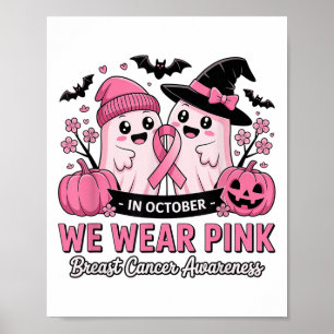 Póster En Octubre Usamos Awa El Cáncer De Mama Británico