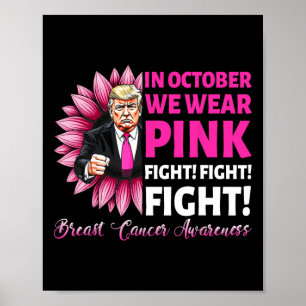 Póster En Octubre, Usamos Awaren Por El Cáncer De Mama En