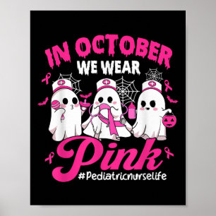 Póster En Octubre Usamos Breas De Vida De Enfermeras Pedi