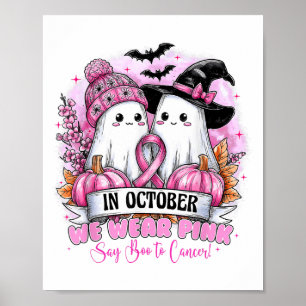 Póster En Octubre Usamos Cance De Mama De Nk Ghost Hallow