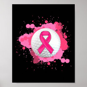 Póster En Octubre Usamos Cáncer De Mama De Cinta Rosa