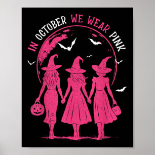 Póster En Octubre Usamos Chicas Rosados Para El Cáncer De