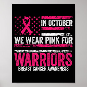 Póster En Octubre Usamos Nk Para Los Guerreros Cáncer De