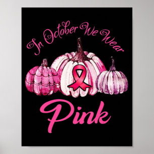Póster En Octubre, Usamos Regalos De Halloween De Calabaz