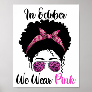 Póster En Octubre, Usamos Rosa Para Concienciar Sobre El