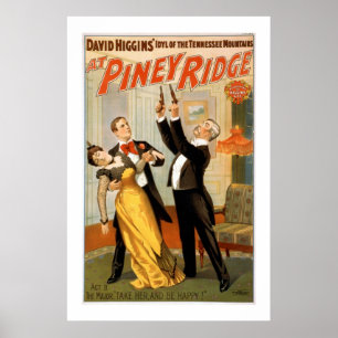 Póster En Piney Ridge Vintage Theater Poster