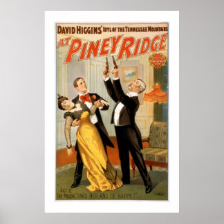 Póster En Piney Ridge Vintage Theater Poster