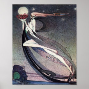 Póster En Polvo y Crinolina Por Kay Nielsen