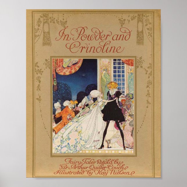 Póster En Polvo y Crinoline 1913, portada de Kay Nielsen (Frente)