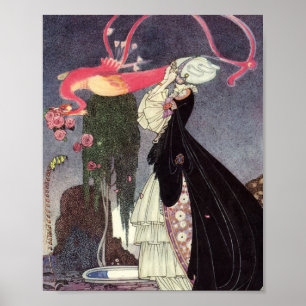 Póster En polvo y Crinoline Kay Nielsen