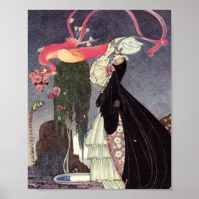 Póster En polvo y Crinoline Kay Nielsen (Frente)