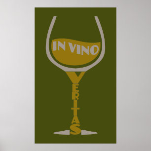 Póster En poster del personalizado de Veritas del vino