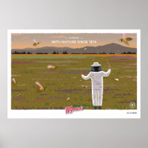 En relación con la naturaleza desde 1874 Poster