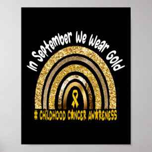 Póster En septiembre, usamos conciencia sobre el cáncer i