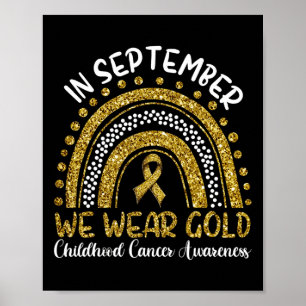 Póster En Septiembre, Usamos El Awaren Del Cáncer Infanti