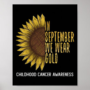 Póster En Septiembre, Usamos El Awaren Del Cáncer Infanti