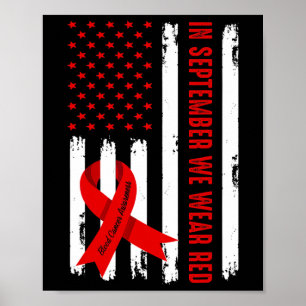 Póster En septiembre usamos el rojo para los ánimos del c