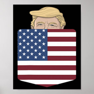 Póster En Tu Bolsillo Elección De Estados Unidos Trump Pa