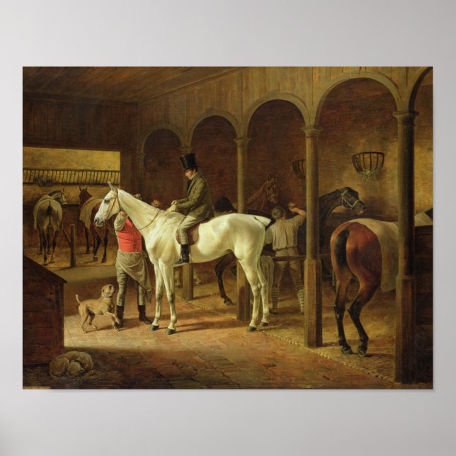 Póster En un estable (Frente)