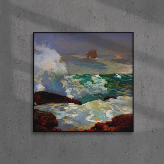 Póster En un Lee Shore Winslow Homer 1900 (Subido por el creador)