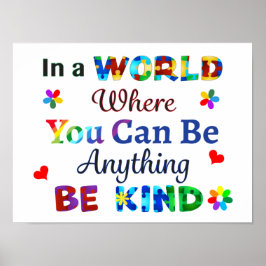 Póster En un mundo donde puedes ser cualquier cosa