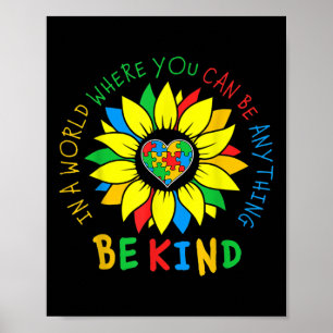 Póster En Un Mundo Donde Se Puede Hacer Algo Como Autismo
