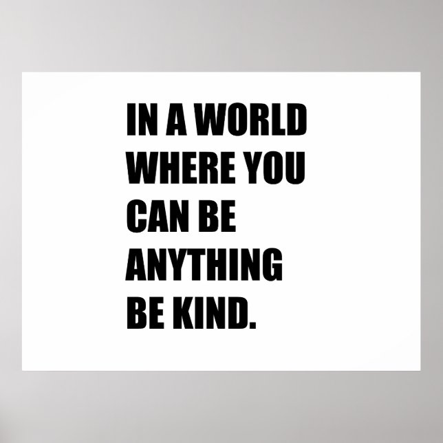 Póster En un mundo en el que puedes ser cualquier cosa am (Frente)