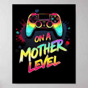 Póster En un nivel de madre, sube el nivel del día de la