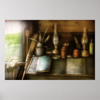 Póster En un taller de carpintería