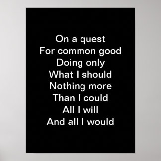 Póster En una búsqueda