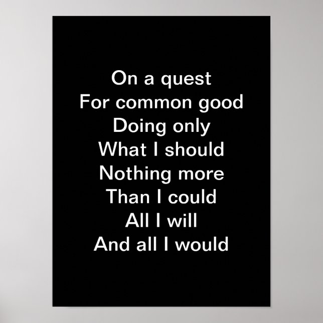 Póster En una búsqueda (Frente)