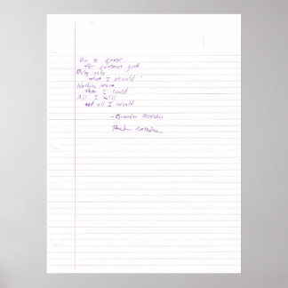 Póster En una búsqueda