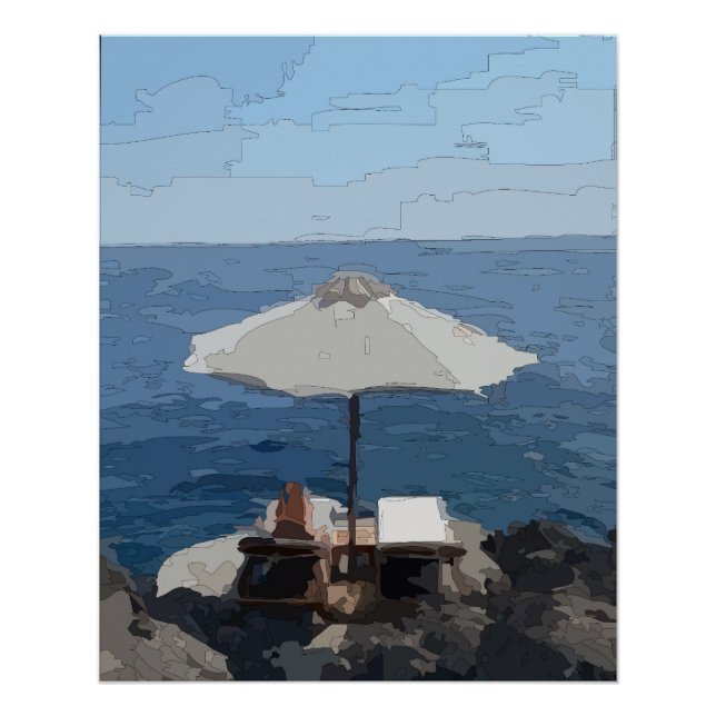 Póster En vacaciones (Anverso)