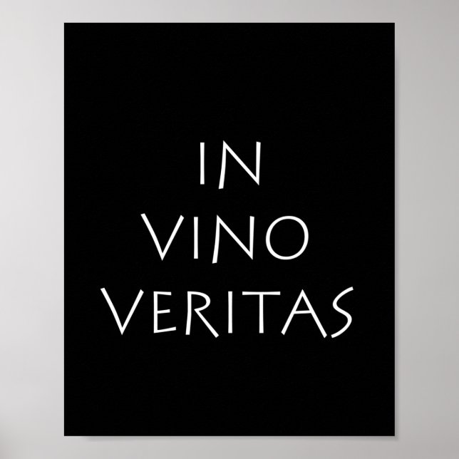 Póster En vino veritas (Frente)