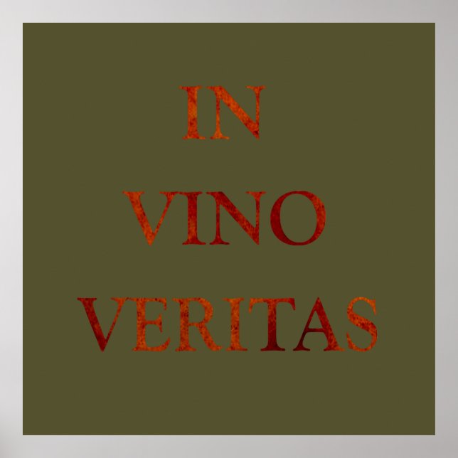 Póster en vino veritas (Frente)