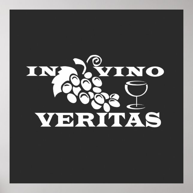 Póster en vino veritas (Frente)