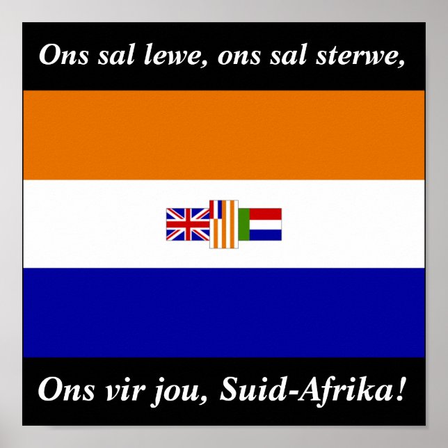 Póster ¡En vir jou, Suid-Afrika! (Frente)