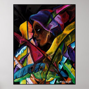 Póster En Vitraux I de Haitienne - liquide del verre del