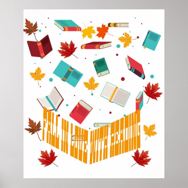 Póster Enamorada de la lectura, Lover del libro (Frente)