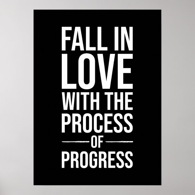 Póster Enamorada del proceso - Gimnasio, Hustle (Frente)
