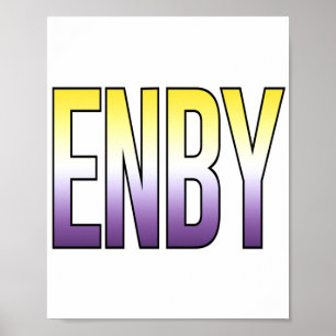 Póster ENBY - No binario
