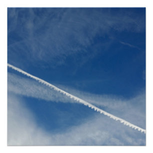 Póster encaje blanco en el cielo