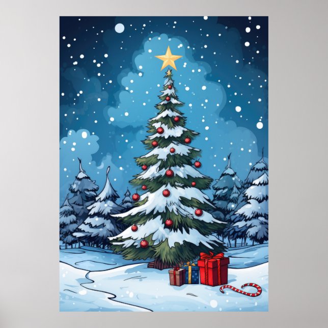 Póster Encantada víspera de invierno (Frente)