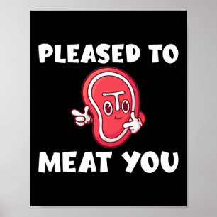 Póster Encantado De Carne De Bbq Grill Beef